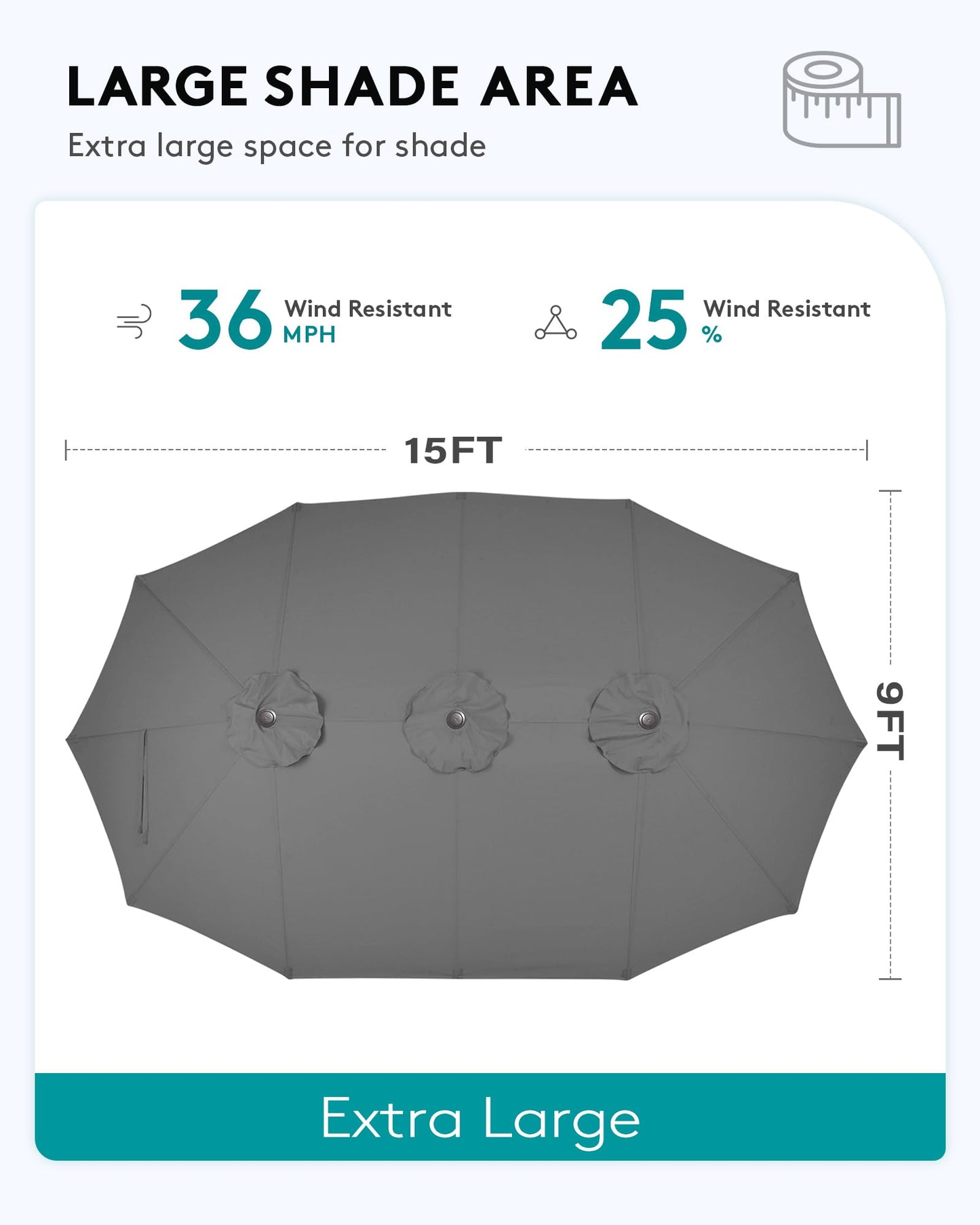 SERWALL Outdoor HDPE Dining Table Set, 7-Piece Outdoor Dining Table Sets with Umbrella Hole Cut-Out Table and 6 Chairs, Gray
